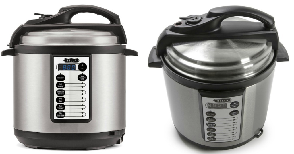 Bella 6Quart Pressure Cooker 39.99 Shipped (Reg. 79.99) Wheel N