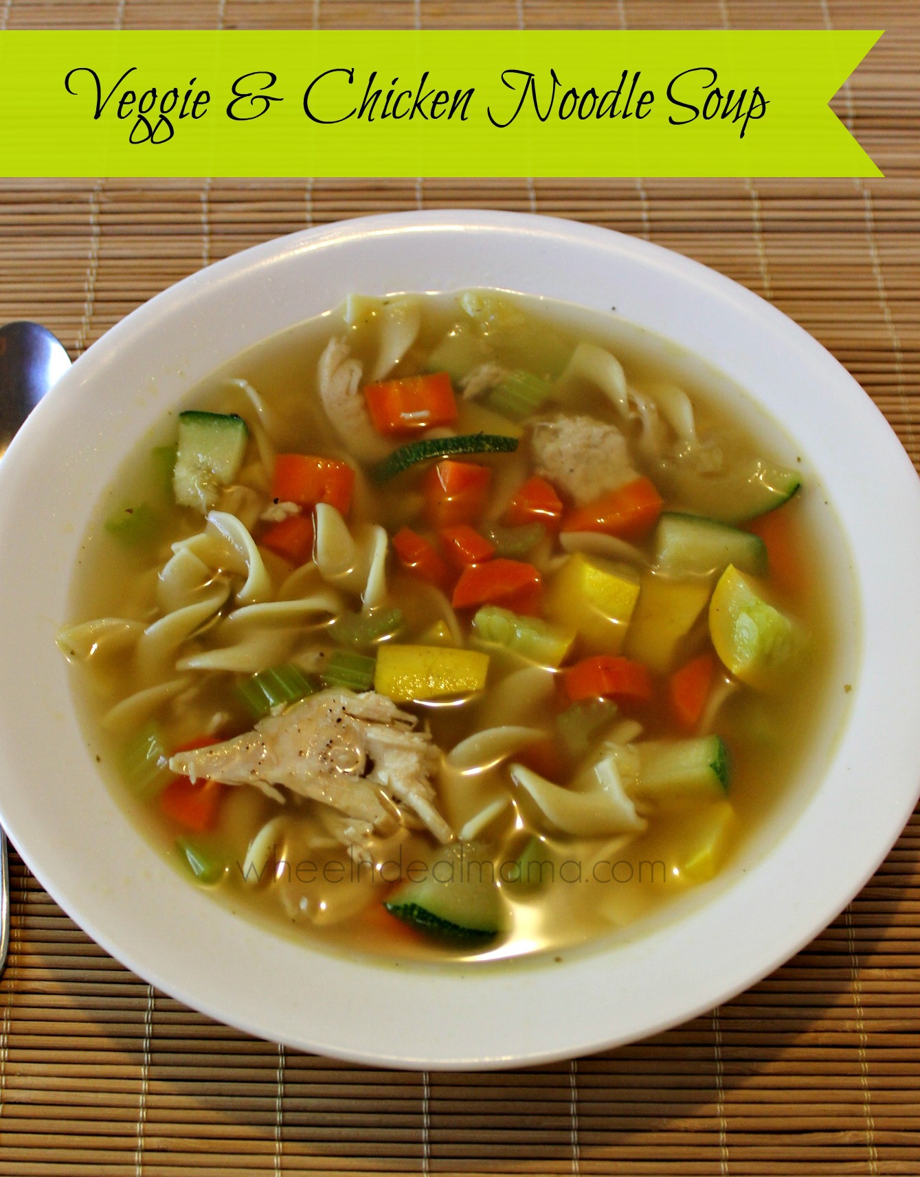 Homestyle Veggie & Chicken Noodle Soup - Wheel N Deal Mama